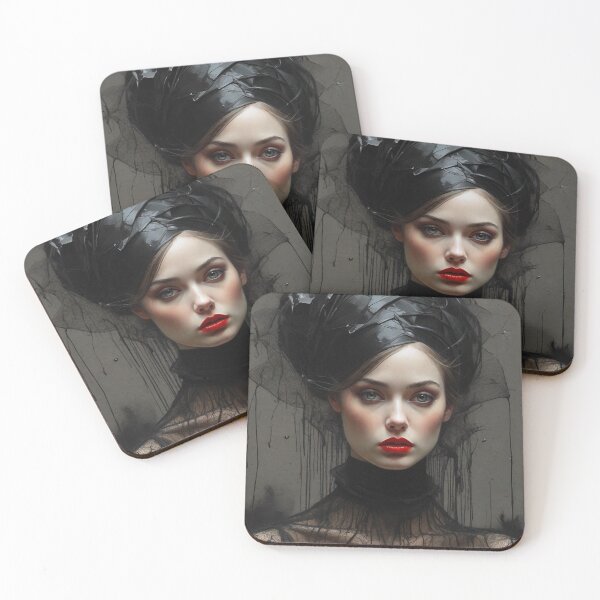 Item preview, Clamor  Aristocratic Gothic Lady  Portrait Fashion Artificial intelligence Ai designed and sold by AiPoliviosArt.