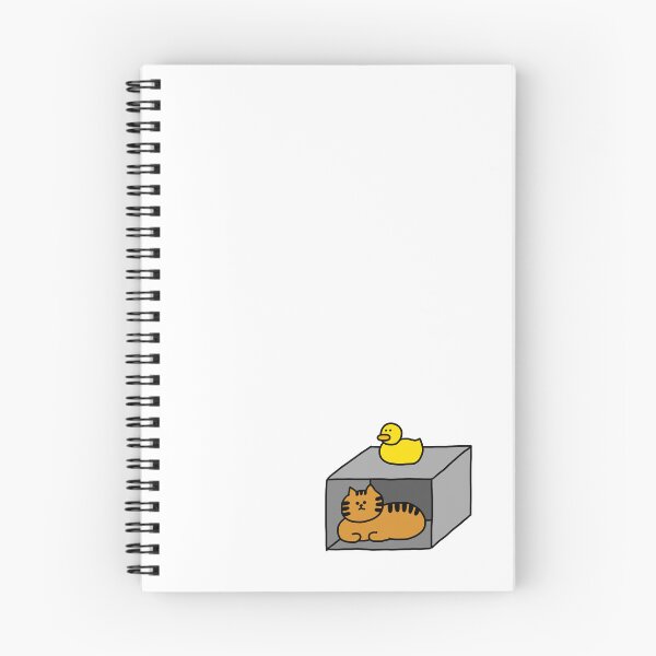 Item preview, a Cat in the box and a Duck on the box designed and sold by superbaechoo.