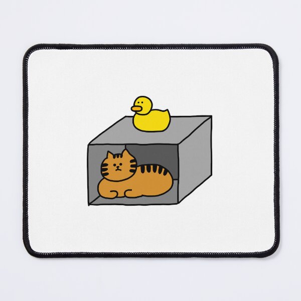 Item preview, a Cat in the box and a Duck on the box designed and sold by superbaechoo.