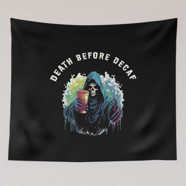Item preview, Death Before Decaf - Coffee Chalice designed and sold by Synthtier.