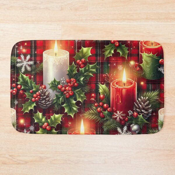 Item preview, Candles and ornaments Christmas background designed and sold by clearviewstock.