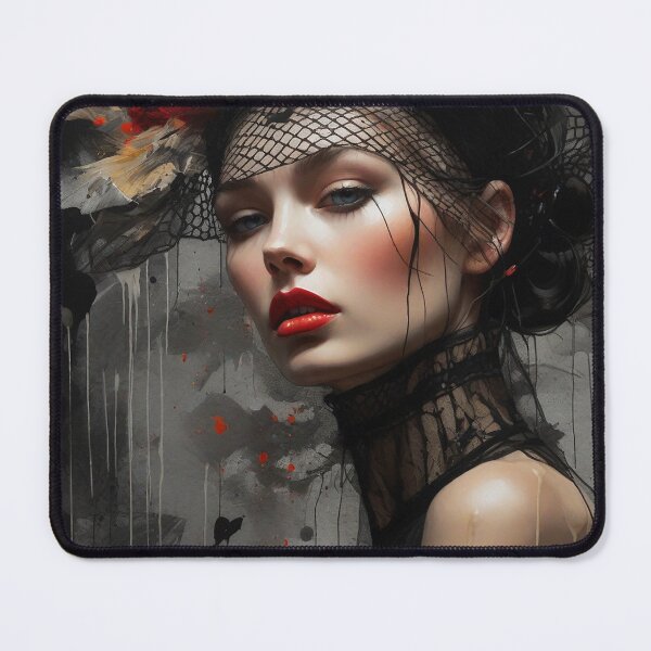 Item preview, Clamor  Aristocratic Gothic Lady  Portrait Fashion Artificial intelligence Ai designed and sold by AiPoliviosArt.