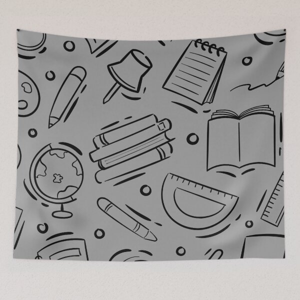 Item preview, Dark Gray School Pattern. designed and sold by ARichArts.