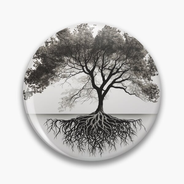 Item preview, Stylized tree with roots concept designed and sold by MiraCleAI.