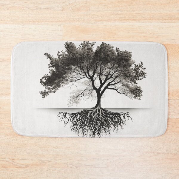 Item preview, Stylized tree with roots concept designed and sold by MiraCleAI.