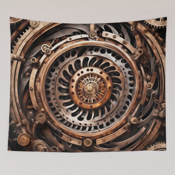 Item preview, Steampunk Industrial Pattern designed and sold by ARichArts.