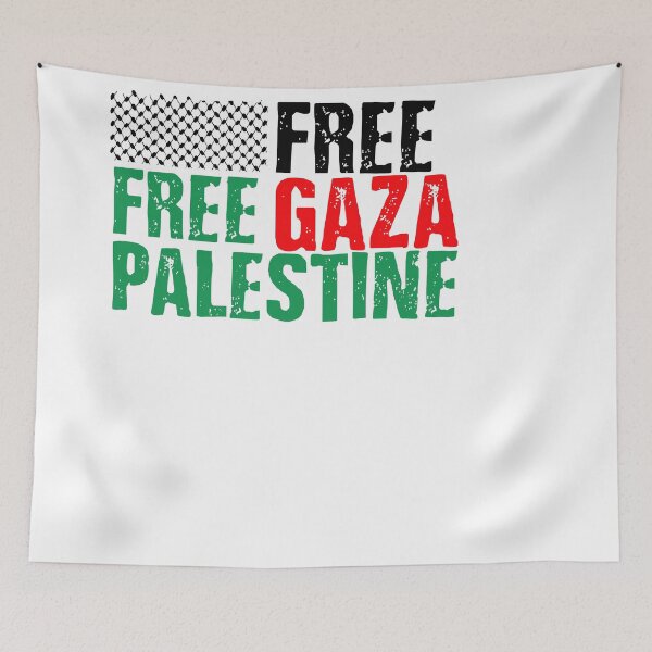 Item preview, Free Palestine , Free Gaza | Palestinian Kufiya designed and sold by Qantara Art Gallery.