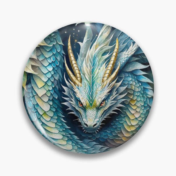 Item preview, Blue dragon in leaves designed and sold by AnnArtshock.