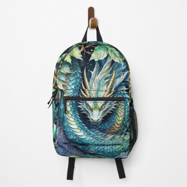 Item preview, Blue dragon in leaves designed and sold by AnnArtshock.