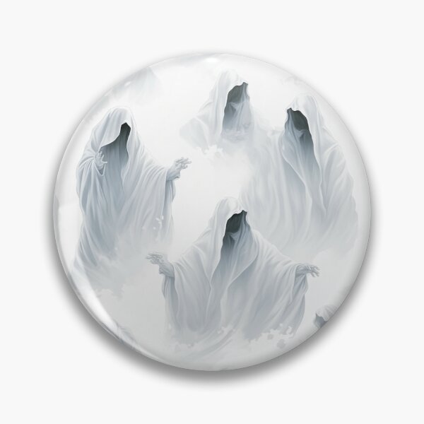 Item preview, Seamless Spooky Ghost in White Cloak (Realistic Style) designed and sold by CreatureHouse95.