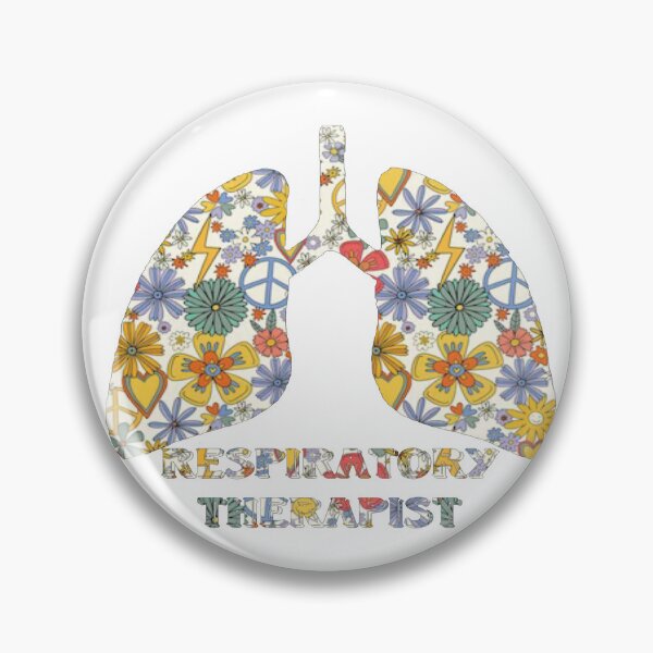 Item preview, White Floral Respiratory Therapy Lungs designed and sold by natnat7w.