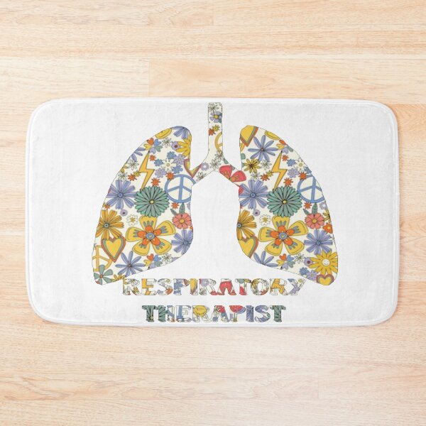 Item preview, White Floral Respiratory Therapy Lungs designed and sold by natnat7w.