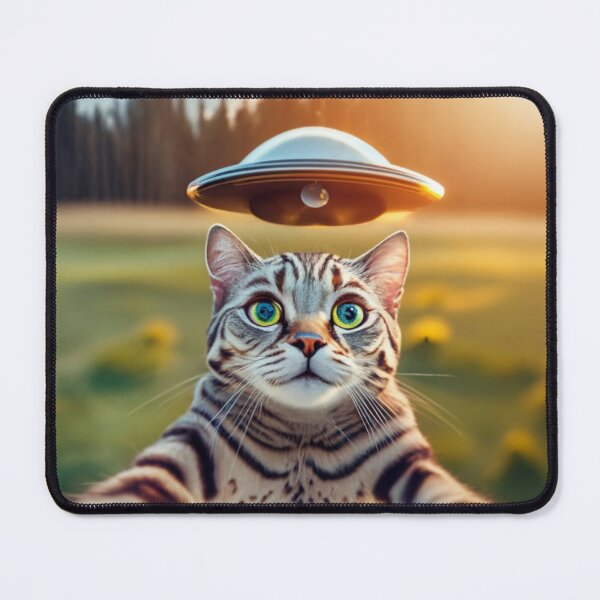 Item preview, Cat selfie with ufo designed and sold by PawelNature.