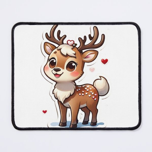 Item preview, Clipart of a cute kawaii deer. designed and sold by Vegasstickers.