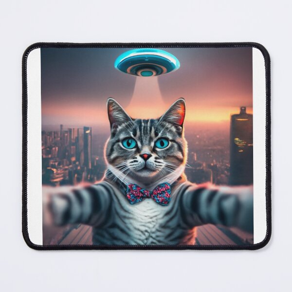 Item preview, Cat selfie with ufo designed and sold by PawelNature.