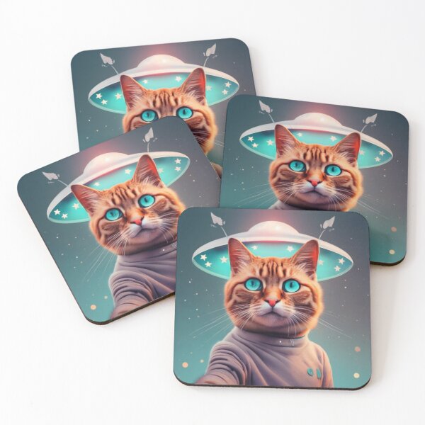 Item preview, Cat selfie with ufo designed and sold by PawelNature.