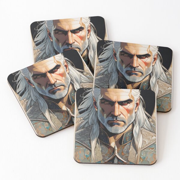 Item preview, Geralt of rivia - Nouveau Poster style design designed and sold by Singion.