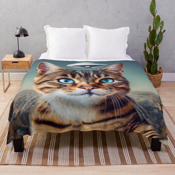 Item preview, Cat selfie with ufo designed and sold by PawelNature.