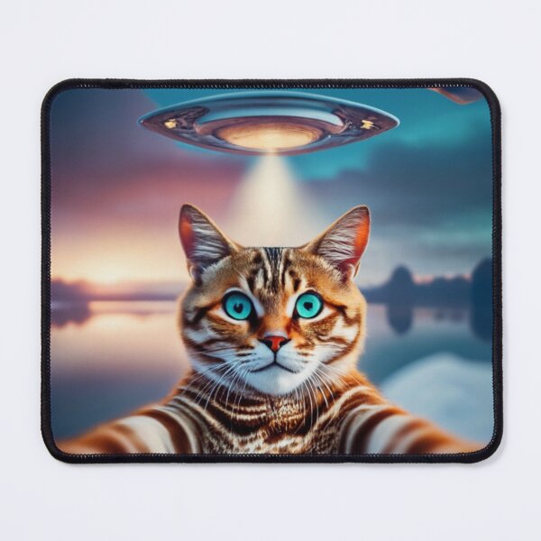 Item preview, Cat selfie with ufo designed and sold by PawelNature.