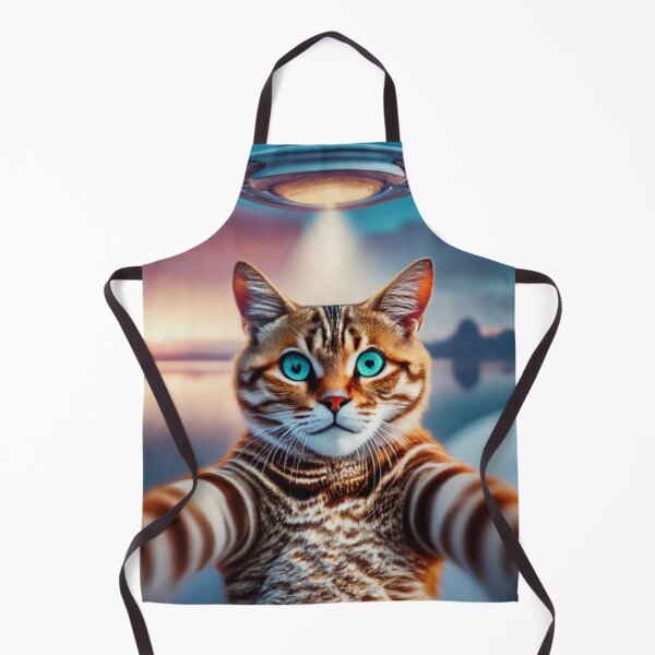 Item preview, Cat selfie with ufo designed and sold by PawelNature.