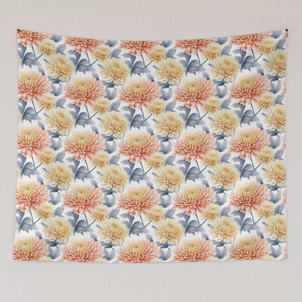 Item preview, Eternal Splendor: Embracing the Timeless Beauty of Chrysanthemum Flowers designed and sold by qoodesignstudio.