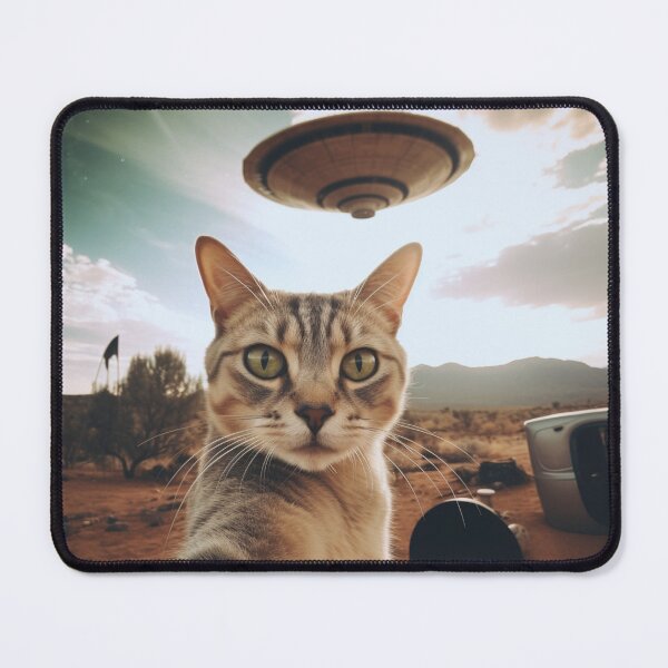 Item preview, Cat selfie with ufo designed and sold by PawelNature.