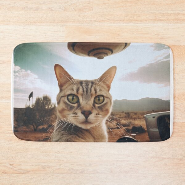 Item preview, Cat selfie with ufo designed and sold by PawelNature.