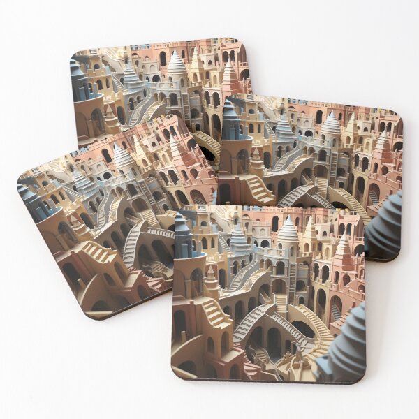 Item preview, Majestic Labyrinth: City of Spires and Shadows designed and sold by oanaunciuleanu.