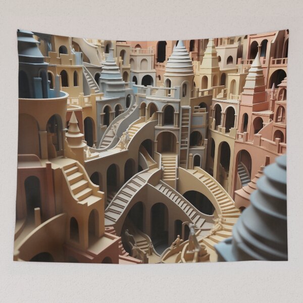 Item preview, Majestic Labyrinth: City of Spires and Shadows designed and sold by oanaunciuleanu.