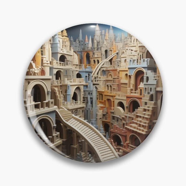 Item preview, Majestic Labyrinth: City of Spires and Shadows designed and sold by oanaunciuleanu.