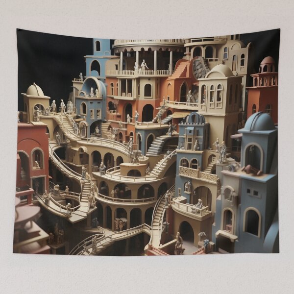 Item preview, Majestic Labyrinth: City of Spires and Shadows designed and sold by oanaunciuleanu.