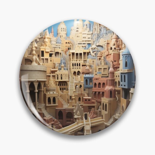 Item preview, Majestic Labyrinth: City of Spires and Shadows designed and sold by oanaunciuleanu.