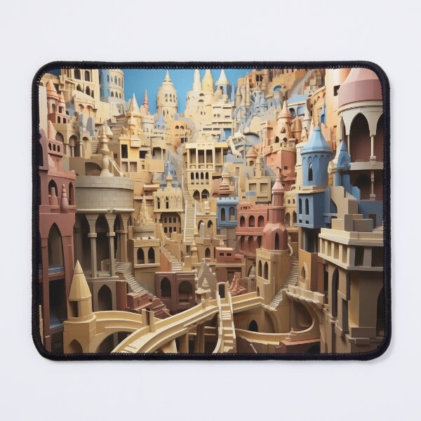 Item preview, Majestic Labyrinth: City of Spires and Shadows designed and sold by oanaunciuleanu.