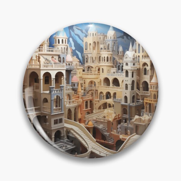 Item preview, Majestic Labyrinth: City of Spires and Shadows designed and sold by oanaunciuleanu.