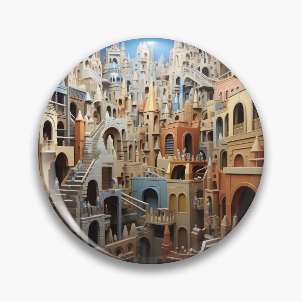 Item preview, Majestic Labyrinth: City of Spires and Shadows designed and sold by oanaunciuleanu.