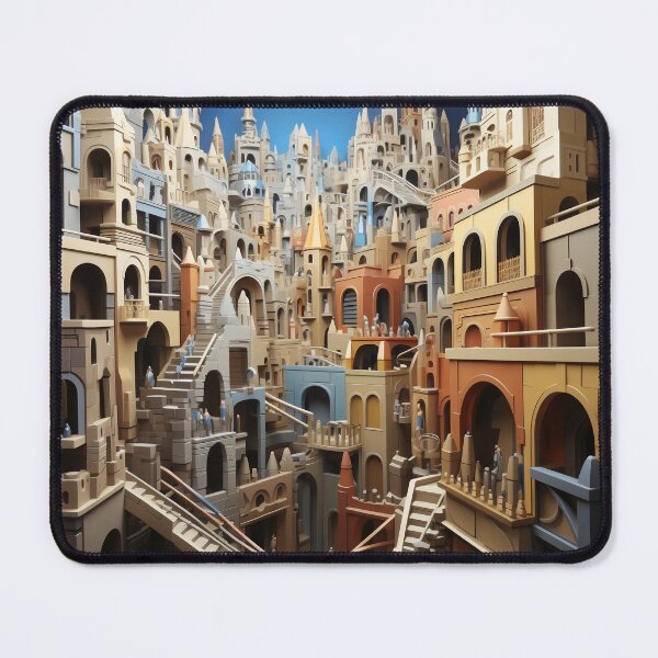 Item preview, Majestic Labyrinth: City of Spires and Shadows designed and sold by oanaunciuleanu.