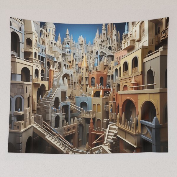 Item preview, Majestic Labyrinth: City of Spires and Shadows designed and sold by oanaunciuleanu.