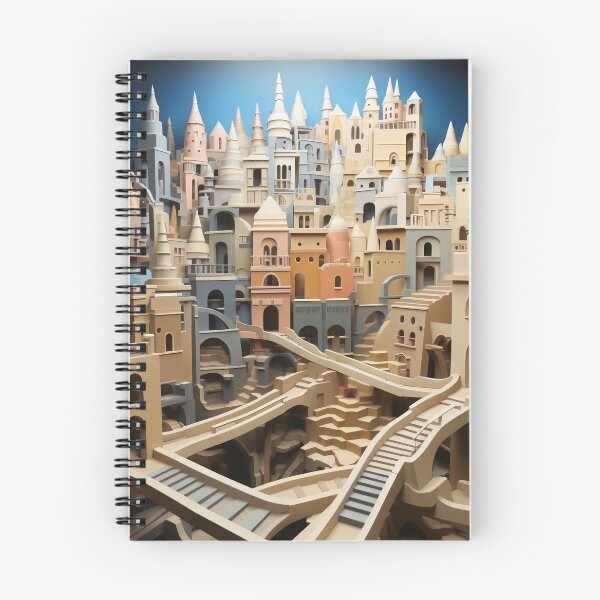 Item preview, Majestic Labyrinth: City of Spires and Shadows designed and sold by oanaunciuleanu.
