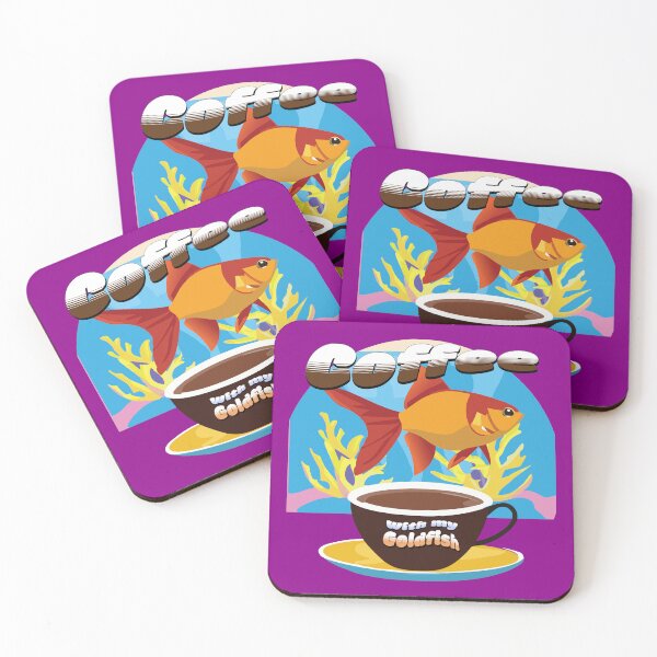 Item preview, Coffee With My Goldfish - Kick Back Relax, No Rush designed and sold by MegaDirt.