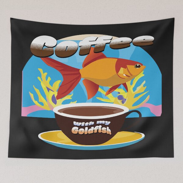Item preview, Coffee With My Goldfish - Kick Back Relax, No Rush designed and sold by MegaDirt.