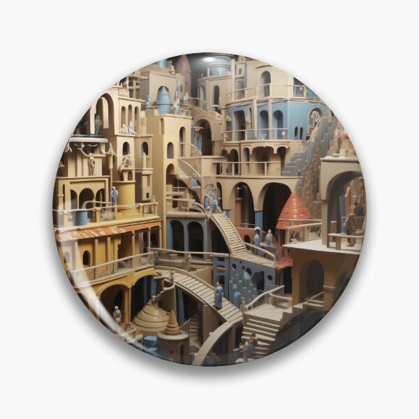 Item preview, Majestic Labyrinth: City of Spires and Shadows designed and sold by oanaunciuleanu.