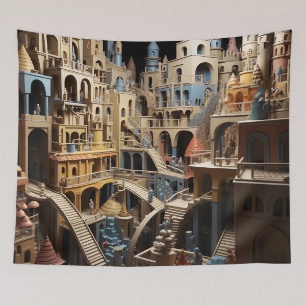 Item preview, Majestic Labyrinth: City of Spires and Shadows designed and sold by oanaunciuleanu.