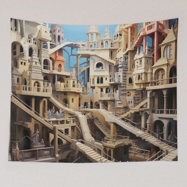 Item preview, Majestic Labyrinth: City of Spires and Shadows designed and sold by oanaunciuleanu.