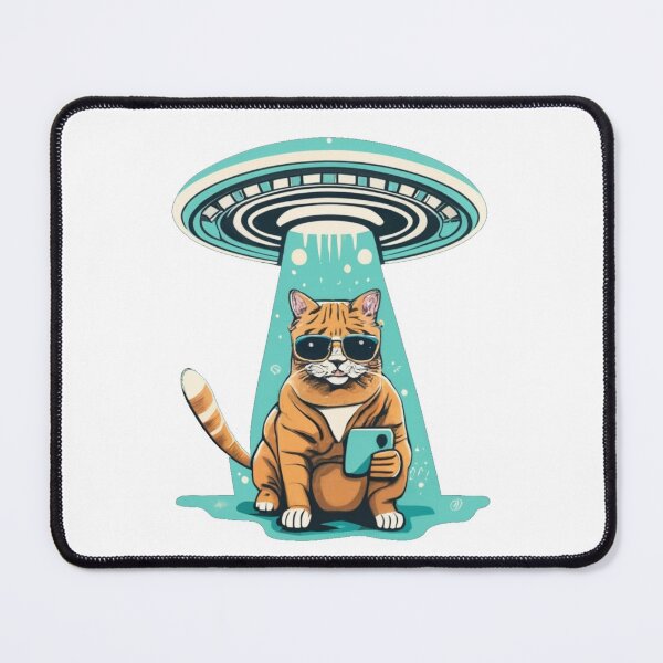 Item preview, Cat selfie with ufo designed and sold by PawelNature.