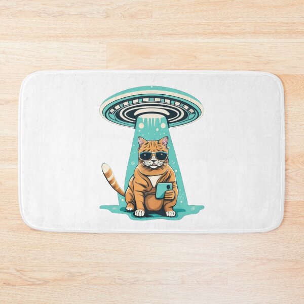 Item preview, Cat selfie with ufo designed and sold by PawelNature.