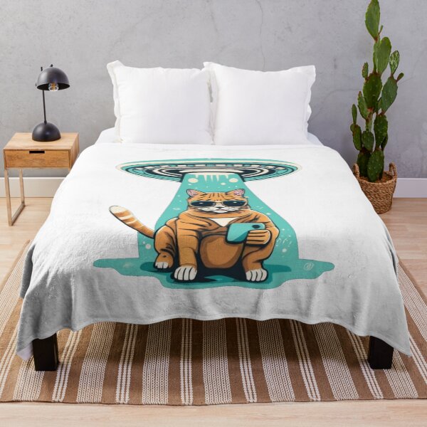 Item preview, Cat selfie with ufo designed and sold by PawelNature.
