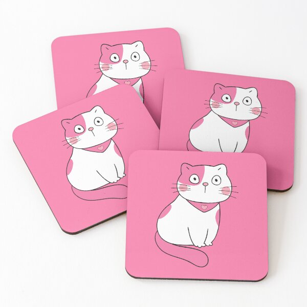 Item preview, pink cute chubby cat designed and sold by yaZzaboy.