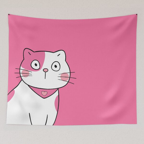 Item preview, pink cute chubby cat designed and sold by yaZzaboy.