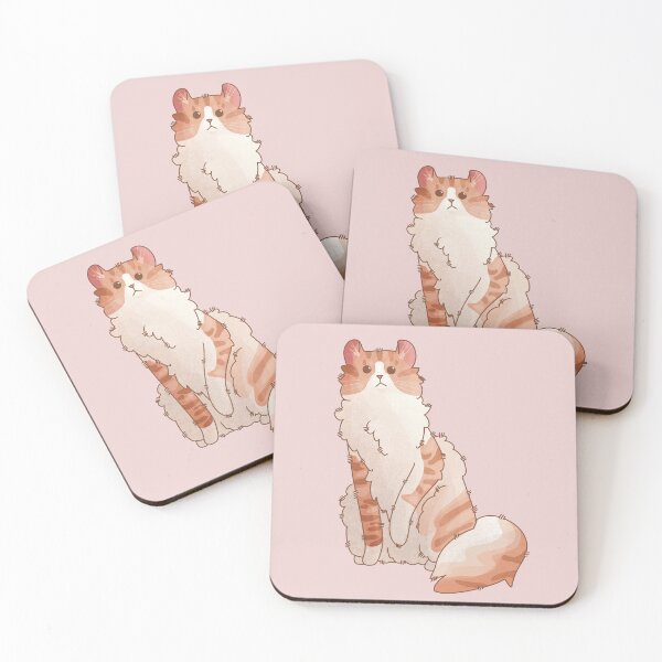 Item preview, Red Bicolor American Curl Longhair - Cat lovers gifts designed and sold by FelineEmporium.