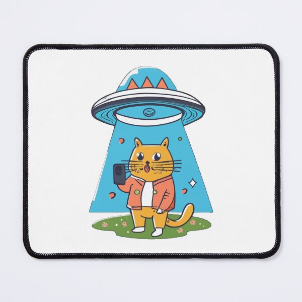 Item preview, Cat selfie with ufo designed and sold by PawelNature.